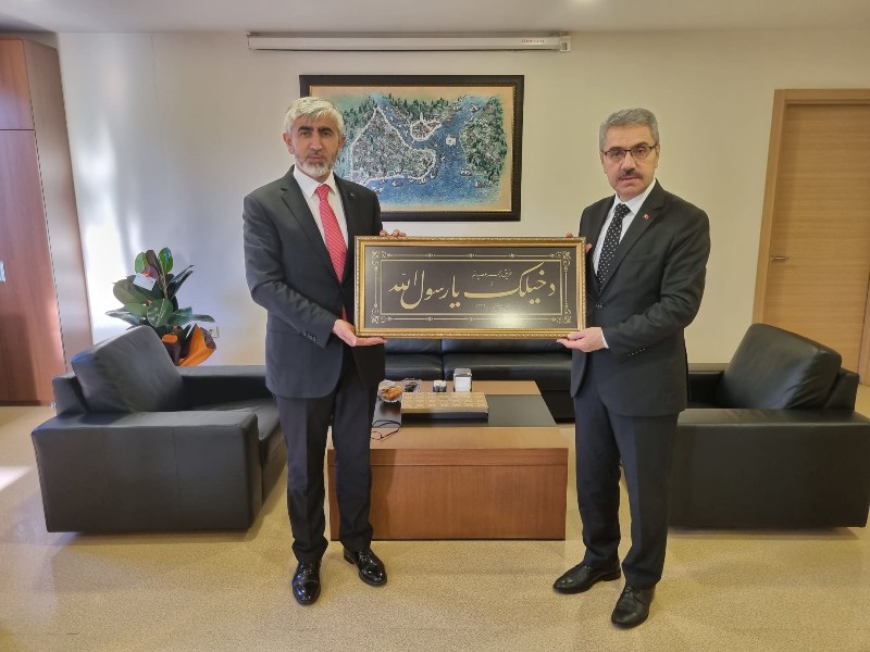 Kaymakamımız İstanbul Vakıflar 2.Bölge Müdürü Arif Özsoy'a Hayırlı Olsun Ziyaretinde Bulundu 